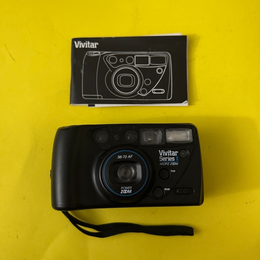 Vivitar Series 1 450PZ Zoom 35mm Film Camera Point Shoot Tested Working